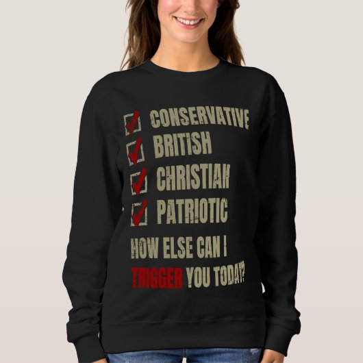 Conservative British Christian Patriotic Trui (Voorkant)