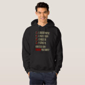 Conservative Costa Rican Christian Patriotic Hoodie (Voorkant volledig)