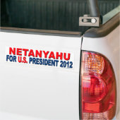 Conservative "Netanyahu for President" Sticker (Op Truck)
