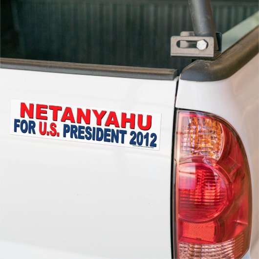 Conservative "Netanyahu for President" Sticker (Op Truck)