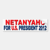 Conservative "Netanyahu for President" Sticker (Voorkant)
