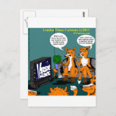 Conservative News Funny Cartoon Briefkaart (Voorkant / Achterkant)