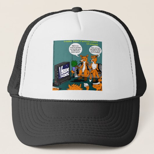 Conservative News Funny Cartoon Trucker Pet (Voorkant)