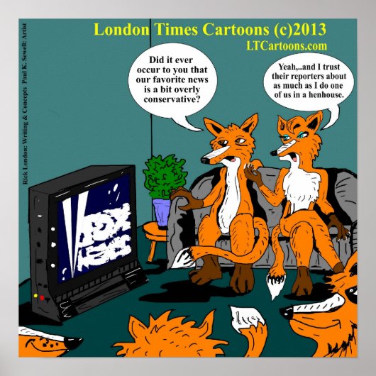 Conservative News Funny Poster (Voorkant)