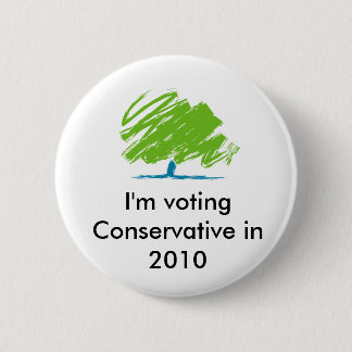 conservative_party_logo, ik stem Conservativ... Ronde Button 5,7 Cm