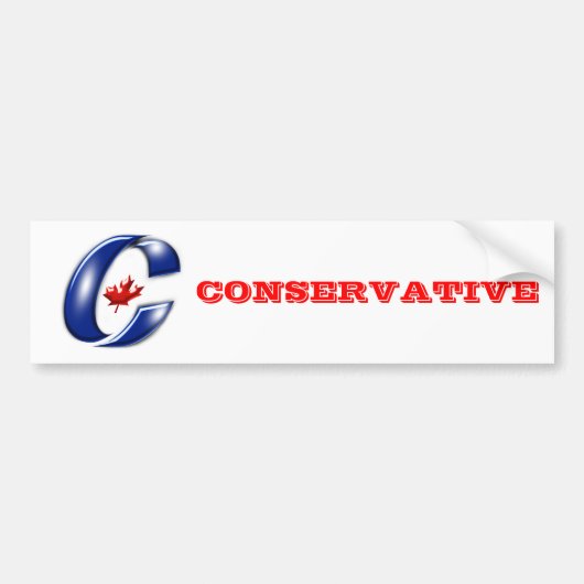 Conservative Party of Canada Political Merchandise Bumpersticker (Voorkant)