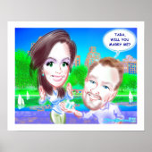 Conservatoir watervoorstel Karikatuur 2015a Poster (Voorkant)