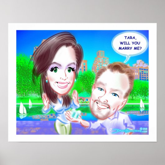 Conservatoir watervoorstel Karikatuur 2015a Poster (Voorkant)