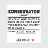 Conservator Noun Professioneel Museummedewerker Gr Sticker (Vel)