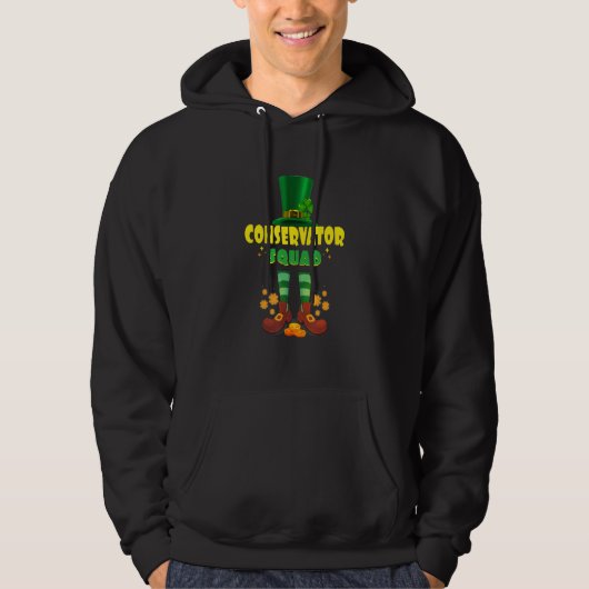 Conservator Squad Funny Irish St Patrick Day 2 Hoodie (Voorkant)