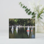 Conservatorium Water Central Park Boat Pond New Yo Briefkaart (Staand voorkant)