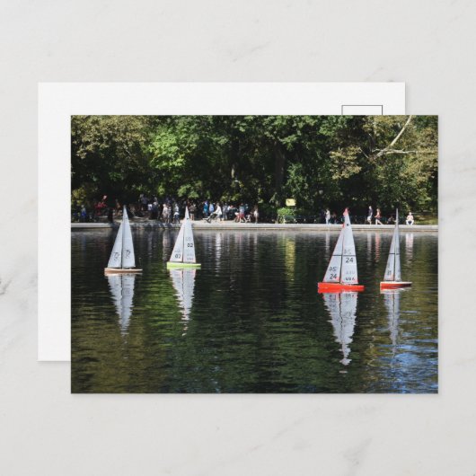 Conservatorium Water Central Park Boat Pond New Yo Briefkaart (Voorkant / Achterkant)