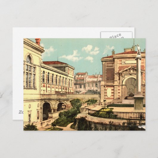 Conservatory and library, Marseille, Frankrijk Briefkaart (Voorkant / Achterkant)