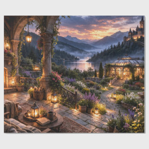 Conservatory Lake Castle Inpakpapier