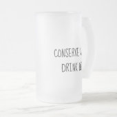 Conserve Water Drink Beer Frosted Mok Vaderdag (Voorkant rechts)