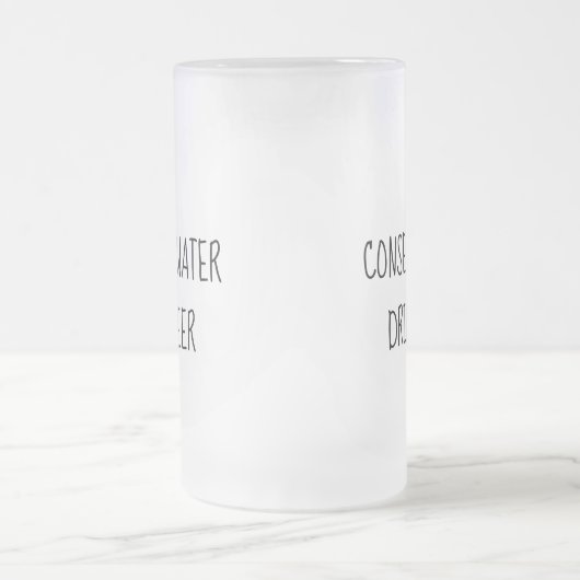 Conserve Water Drink Beer Frosted Mok Vaderdag (Center)