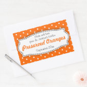 Conserven sinaasappels jam voedsellabel sticker (Envelop)