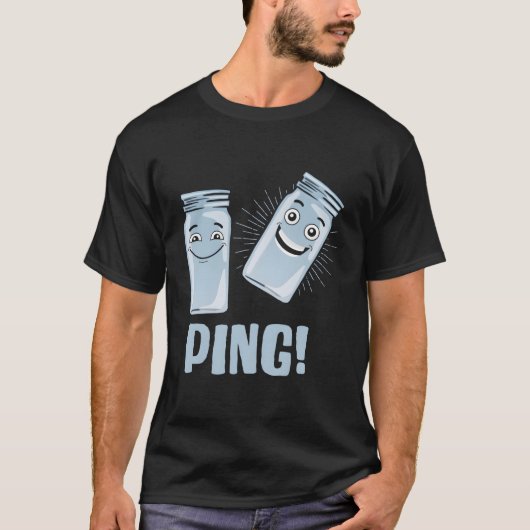 conservenbliksem kanning van pot die voedsel conse t-shirt (Voorkant)