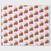 Conserveren van frambozenfruit cadeaupapier (Vlak)