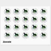 Conservering Canine Decal Ronde Sticker (Vel)