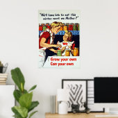  conservering en conservenindustrie in de Tweede W Poster (Thuiskantoor)