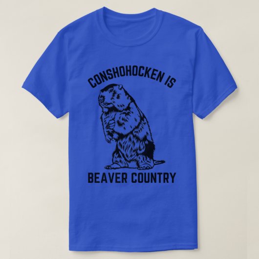 Conshohocken is Beaver Land T-shirt (Design voorkant)