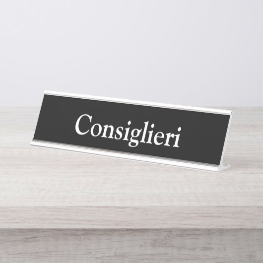 Consiglieri Bureau Naambordje (Voorkant)