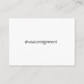 Consignment Design Business Enclosure Kaarten (Achterkant)