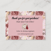 Consignment Design Business Enclosure Kaarten