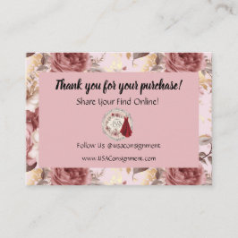 Consignment Design Business Enclosure Kaarten