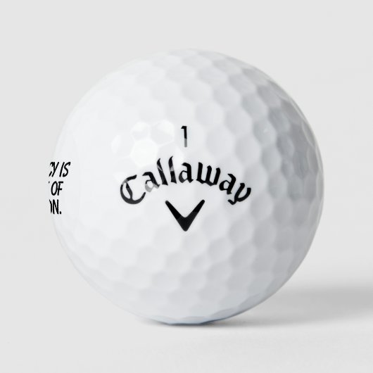 'Consistency Is Born Out Of Repetition' Gift  Golfballen (Logo)