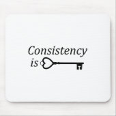 Consistency Is Key Motivational Gift  Muismat (Voorkant)