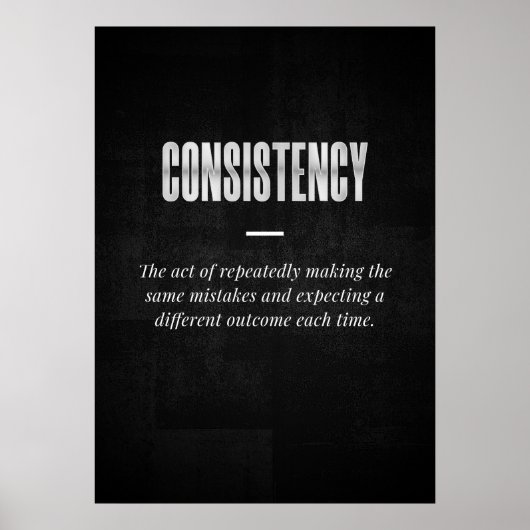 Consistency Poster (Voorkant)