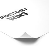 Consistency Wins – Minimal Motivation Poster (Hoek)