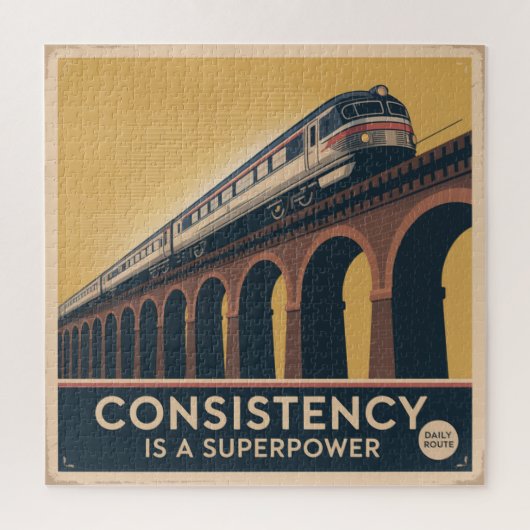 Consistent zijn is een superkracht legpuzzel (Verticaal)