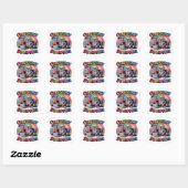 Consistent zijn is een superkracht vierkante sticker (Vel)