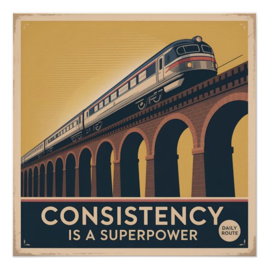 Consistentie Is Een Superkracht Perfect Poster (Voorkant)