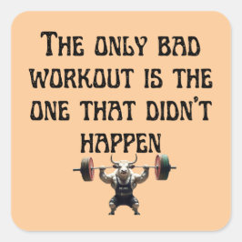 Consistentie is koning vierkante sticker