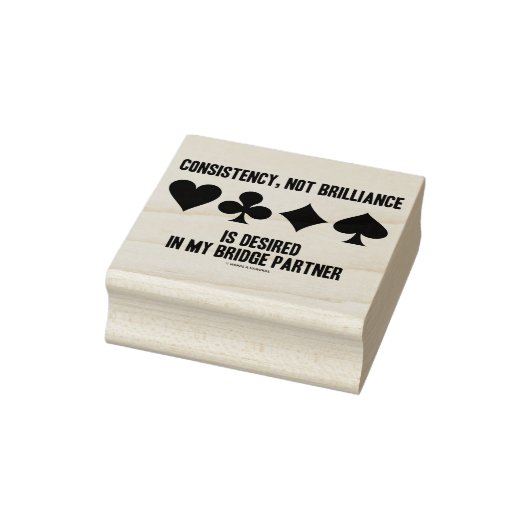 Consistentie, niet Brilliance Gewenst de Partner v Rubberstempel (Stempel)