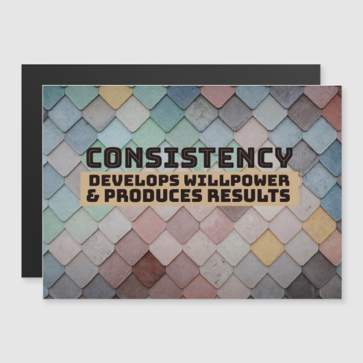 Consistentie ontwikkelt Willpower Magnetische Uitnodiging (Voorkant / Achterkant)