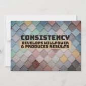 Consistentie ontwikkelt Willpower Magnetische Uitnodiging (Voorkant)