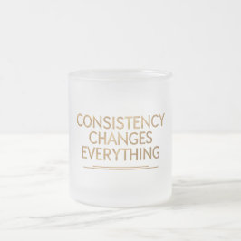 Consistentie verandert alles – Motivatie voor opni Matglas Koffiemok