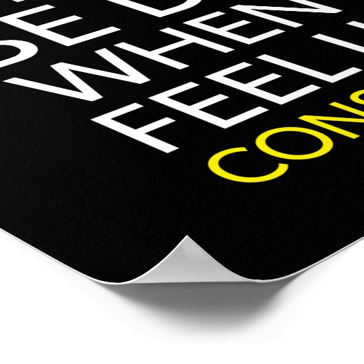 Consistentie vs Motivatie Poster (Hoek)