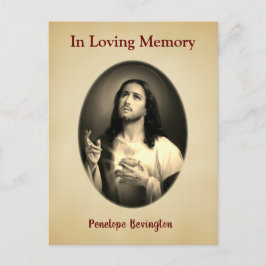 Consolatie Christus katholieke rouwkaart Briefkaart