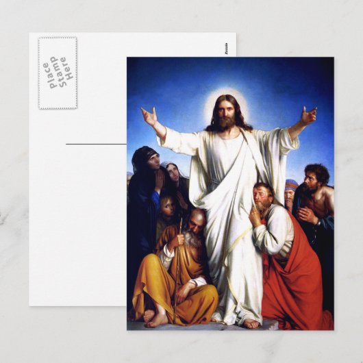 "Consolator" schilderen. Fine Art Easter-Briefkaar Feestdagenkaart (Voorkant / Achterkant)