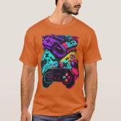 Console Control Classic Black Gaming boy T-shirt (Voorkant)