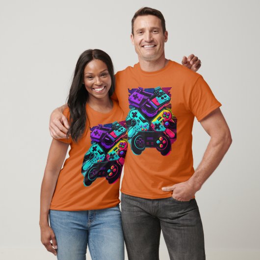 Console Control Classic Black Gaming boy T-shirt (Unisex)