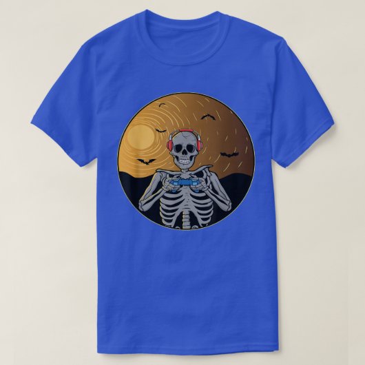 Console Gamer Skull Video Controller Fun Gaming Sk T-shirt (Design voorkant)
