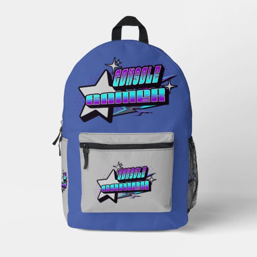CONSOLE GAMER Y2K-STIJL BEDRUKTE RUGZAK (Voorkant)