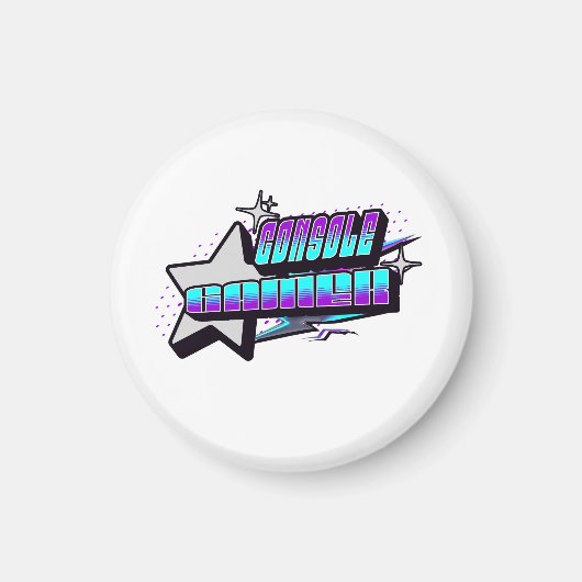 CONSOLE GAMER Y2K-STIJL MAGNEET (Voorkant)